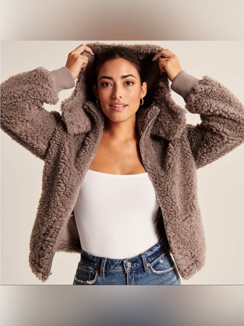 A&F Teddy Sherpa Jacket
